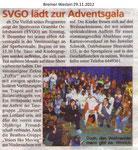 SVGO lädt zur Adventsgala "Bremer Westen 29.11.2012"