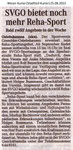 "SVGO bietet noch mehr Reha-Sport" Weser Kurier 25.08.2013