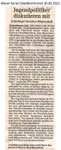 Jugendpolitiker diskutieren mit "Weser Kurier 10.05.2012"