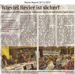 Wieviel Revier ist sicher? "Weser Report 18.11.2012"