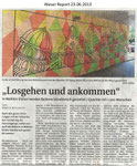 "Losgehen und ankommen" Weser Report 23.06.2013