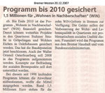 Programm bis 2010 gesichert "Bremer Westen 20.12.2007"