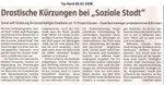 Drastische Kürzungen bei "Sozialer Stadt" "Taz Nord 06.02.2008"