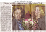 Mester gratuliert seiner Nachfolgerin im Ortsamt West "Weser Kurier 11.03.2013"