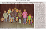 Rekordbeteiligung beim Laternelauf der Sportvereinigung "Bremer Nachrichten 06.10.2011"