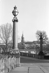 Berlin-Mitte, Laternen und Brücke, analoge Fotografie, schwarzweiß, Enno Franzius