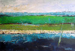 # Landschap in blauw/groen # 80x120 verkocht