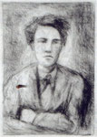 Carlo Carrà, "Rimbaud", litografia su zinco (1944)