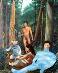 La Foresta - colori a olio su tela 1982 - dim. 100x120 cm