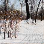 Nevicata nel Parco Ducale 15 - dim. 20x20 cm.