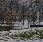 Nevicata nel Parco Ducale 04 - dim. 20x20 cm.