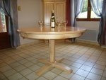 table ronde en frêne