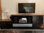 Meuble TV en merisier et couleur noir