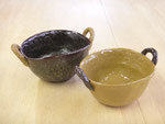 蕎麦釉×黄色釉　スープカップ