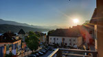 Sonnenuntergang am Balkon