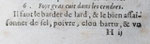 VARENNE, François Pierre de la.Foi gras in der Asche I