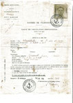 acte de francisation n°202, inscrip. maritime de Bordeaux, quartier de la Rochelle 18.Juil-.50 Coll. Grasswill