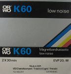 ORWO Einleger K60 VEB Chemiefaserwerk Premnitz / ohne Qualitätssiegel / Preis 20-, M