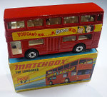17B The Londoner Bistro Kid / rot / Bodenplatte schwarz glänzend