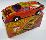27B Lamborghini Countach orangerot / Aufdruck gelb / Scheiben lila / Einrichtung grau / Bodenplatte anthrazith