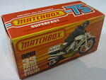 Matchbox 33C Honda 750 Police Motocycle / K-Box mit new