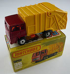 Matchbox 36D Ford Refuse Truck rotmetallic / Aufbau orange / Klappe orange / Bodenplatte silber