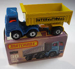 30D Leyland Articulated Truck Zugmaschine blau-Trailer gelb / Bodenplatte weiß