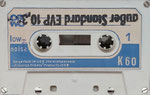 ORWO Kassette K60 weiß / Fenster groß / Aufkleber dunkelblau ORWO Logo blau links oben / mit low noise / außer Standard Aufdruck (diese Kassetten hatten nicht die volle Bandlänge und wurden deshalb für 10,35 M verkauft)t