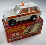 20B Police Patrol weiß / Frostscheiben / Police klein vorn / Rundumleuchte orange / Sitze orange / Bodenplatte unbemalt