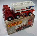 14D Layland Tanker - rot / Elf Druck rot / Bodenplatte Zugmaschine weiß