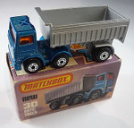 30D Leyland Articulated Truck Zugmaschine blaumetallic-Trailer silber / Bodenplatte weiß