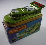 02C Rescue Hovercraft - grünmetallic / Bodenplatte hellbraun / Verglasung gelb / Turbinen chrom / Aufkleber Rescue