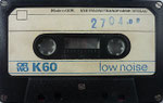 ORWO Kassette K60 VEB Magnetbandfabrik Dessau / Gehäuse schwarz / 5-fach Verschraubung