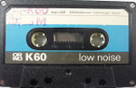 ORWO Kassette K60 VEB Chemiefaserwerk Premnitz / Gehäuse schwarz / 4-fach Verschraubung / ohne RMS und Stereo Aufdruck / AS (außer Standard) Aufdruck (diese Kassetten hatten nicht die volle Bandlänge und wurden deshalb für 10,35 M verkauft)
