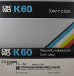 ORWO Einleger K60 VEB Magnetbandfabrik Dessau / ohne Qualitätssiegel / nachgestempelter Preis 15,- M