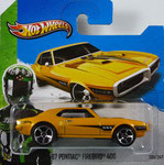 105 ´67 Pontiac Firebird 400 / im Blister von 2013 mit falscher Nummer 205 statt 105