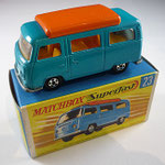 23A VW Camper blau / Einrichtung gelb / ohne Segelaufkleber