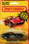 Matchbox 44B Boss Mustang / US-Blister Cobra Mustang