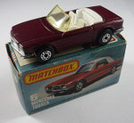 06B Mercedes Benz 350 SL / pflaumenfarben / Verglasung gelb / ohne Dach / Einrichtung weiß / Bodenplatte unbemalt