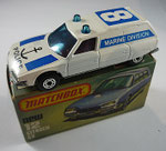 12D Citroen CX - weiß / Aufdruck Marine Division / Verglasung blau / Einrichtung rot / Bodenplatte unbemalt / aus TP109