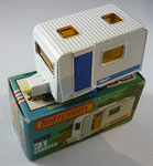 Matchbox 31C Caravan / Aufkleber blau - Möve / Tür blau