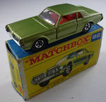 Matchbox 62A-SF Mercury Cougar / goldgrün / umgestellt auf SF-Modell / 2. SF-Box (ohne Superfastschriftzug aber Superfastmodell)