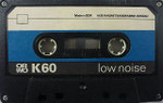 ORWO Kassette K60 VEB Magnetbandfabrik Dessau / Gehäuse schwarz / 4-fach Verschraubung