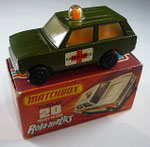20B Police Patrol olive / Frostscheiben / Ambulance / Rundumleuchte orange / Sitze orange / Bodenplatte unbemalt