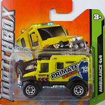 Matchbox 2012-109-845  Ambulance 4x4 (4x4 Scrambulance) / neues Modell / 2.Farbvariante Druck dunkelblau
