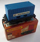 25C Flat Car Container  blau / United Statss Lines Aufkleber