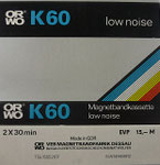ORWO Einleger K60 VEB Magnetbandfabrik Dessau / ohne Qualitätssiegel / eingedruckter Preis 15,- M