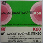 ORWO K60 Einleger grün