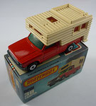 Matchbox 38D Ford Camper / Aufbau creme mit oranger Verglasung und Nr.35 auf der Bodenplatte