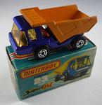 23B Atlas Truck blaumetallic-Kipper orange  / Sitze silber / Scheiben hellgelb / Bodenplatte unbemalt